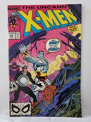 Buy Uncanny X-Men #248 - 1st Jim Lee Cover - Marvel Comics 1989 • 7.91£