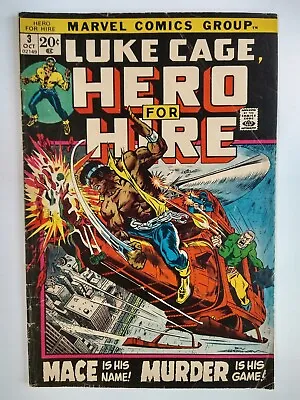 Buy Marvel Comics Luke Cage, Hero For Hire #3 1st Appearance Gideon Mace, 3rd Cage • 16.70£