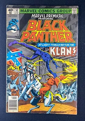 Buy Marvel Premiere (1972) #52 VG/FN (5.0) Black Panther Ku Klux Klan Storyline  • 31.66£