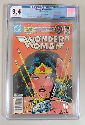 Buy Wonder Woman #297 CGC 9.4 Canadian Price Variant  Kaluta Cover MOTU Preview DC • 199.87£