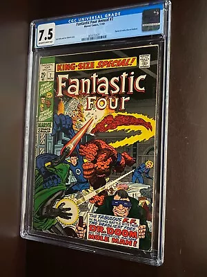 Buy Fantastic Four Annual #7 (1969)  CGC 7.5 / Dr Doom & Mole Man Cover / Silver Age • 70.36£