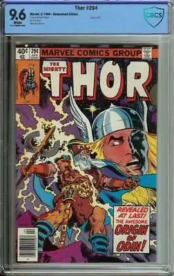 Buy Thor #294 Cbcs 9.6 White Pages // Origin Of Odin 1980 • 190.64£