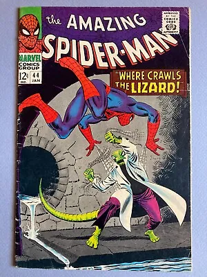 Buy Amazing Spider-Man #44    Fine-  Second Appearance Of The Lizard    1967 • 94.22£