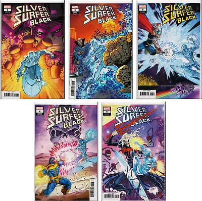 Buy SILVER SURFER: BLACK #1,2,3,4,5 RON LIM VARIANT COVER SET ~ Marvel Comics • 189.74£