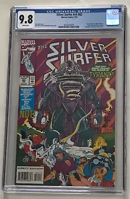 Buy Silver Surfer #82 (Marvel Comics July 1993) CGC 9.8 Ron Marx Ron Lim • 162.31£