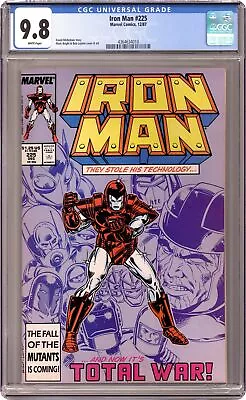Buy Iron Man #225 CGC 9.8 1987 4364634010 • 264.20£