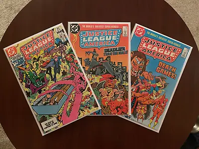 Buy (Lot Of 3 Comics) Justice League Of America #220 #221 #222 (DC 1983-84) 9.4 NM • 14.24£