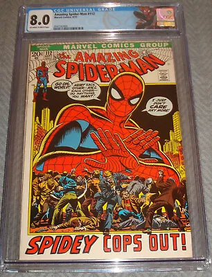 Buy September 1972 Marvel Comics Amazing Spider-Man #112 CGC 8.0 • 111.93£