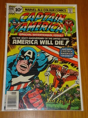 Buy Captain America #200 Marvel Comic Near Mint Kirby August 1976 • 34.99£