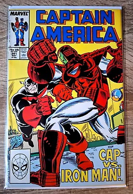 Buy Captain America #341 (1988) Copper Age-Marvel Comics Listing #234 To #379 VF+ • 5.81£