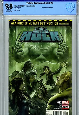 Buy Totally Awesome Hulk #22 2nd Print (2017) Marvel CBCS 9.8 1st App. Of Weapon H! • 52.43£