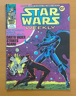 Buy Star Wars Weekly #46 (Marvel UK 1978) VG/FN Condition Comic Magazine • 9.50£