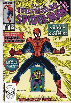 Buy Marvel Comics Spectacular Spider-man Vol. 1 #158 Dec 1989 1st App Cosmic Suit • 29.99£