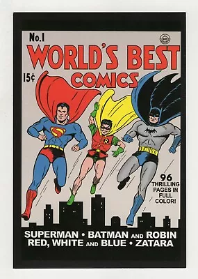 Buy World's Best Comics #1 4x5  Cover Postcard 2010 DC Comics Superman Batman Robin • 9.49£