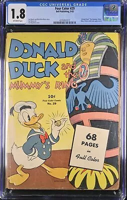 Buy Four Color #29 - Dell Publishing 1943 CGC 1.8 Donald Duck   The Mummy's Ring  .  • 477.20£