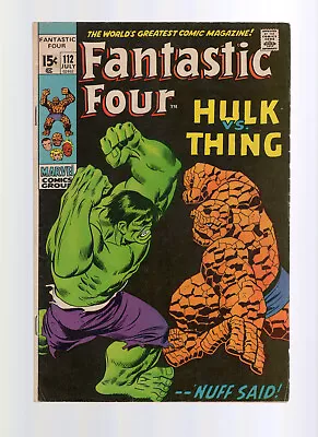 Buy Fantastic Four #112 - Classic Thing Vs Hulk Issue - Mid Grade Plus • 158.11£