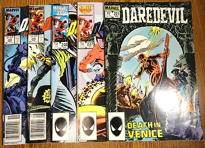 Buy Daredevil #221,237,240,245,248 Newsstand Lot Of 5 Wolverine BP Set 1st Print Lot • 6.58£