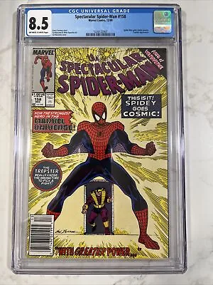 Buy Spectacular Spider-Man #158 CGC 8.5 1st Cosmic Spider-Man, Trapster. Newsstand • 75.20£