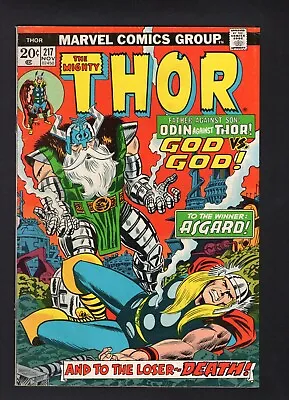 Buy Thor # 217 Vol. 1 Marvel Comics 73 FN- • 6.33£