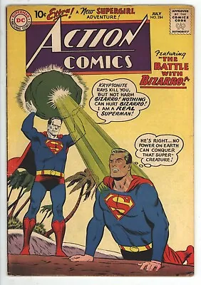 Buy * ACTION Comics #254 (1959) Superman DC Comics 2nd BIZARRO! VG/Fine 5.0 * • 346.87£