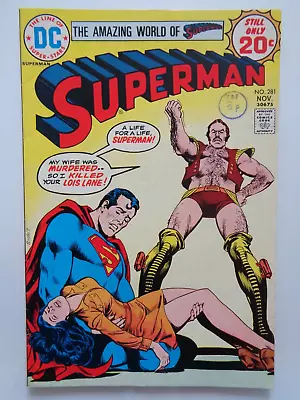 Buy DC COMICS. 100 Pages SUPERMAN NOV. 1974.  #281   - PLEASE READ CONDITION • 3.95£
