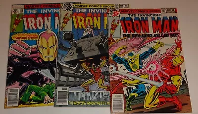 Buy Iron-man #115,116,117 Glossy Vf/vf+ 1978 • 25.58£