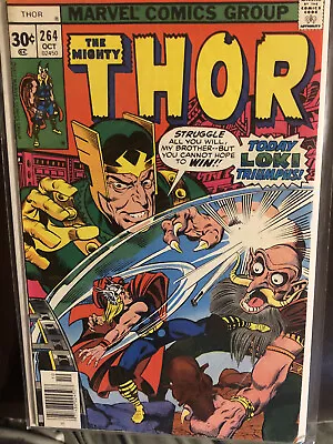 Buy THE MIGHTY THOR #264 (Marvel 1977) Newsstand, Loki • 7.91£
