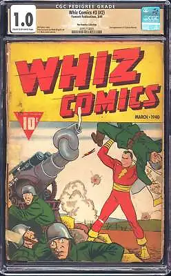 Buy Whiz Comics 3 (#2) CGC Pedigree 1.0 • 8,564.05£