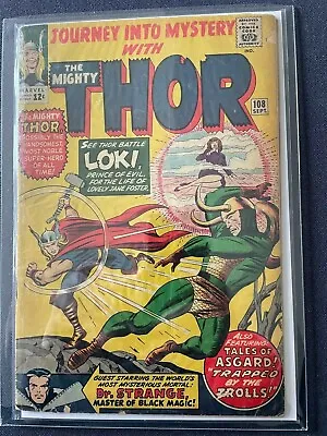 Buy Journey Into Mystery 108 Vg Loki Dr Strange Avengers Mighty Thor • 78.83£
