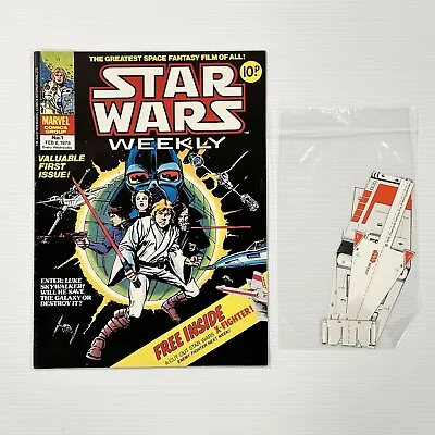 Buy Star Wars Weekly #1 1978 VF- Inc Free Gift Marvel UK Pence Copy • 220£