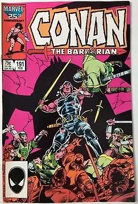 Buy Conan The Barbarian Vol 1 #191 February 1987 American Marvel Comic First Edition • 10.99£