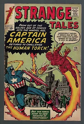 Buy Marvel Comics Strange Tales 114 1970 FN/VFN 7.0 Imposter Captain America  • 447.99£