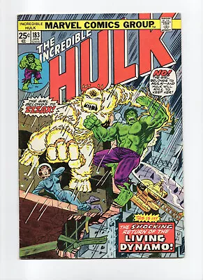 Buy The Incredible Hulk #183 * 1974 * Marvel Comic Group • 4.72£