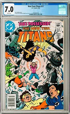Buy New Teen Titans #17 CGC 7.0 (Mar 1982, DC) Marv Wolfman Story, George Perez Art • 35.48£