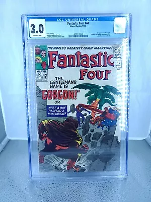 Buy Fantastic Four 44 CGC 3.0 (1st Appearance Of Gorgon. Medusa & Dragon Man App.) • 51.39£