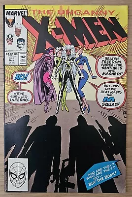 Buy Uncanny X-Men #244 (1989) 1st Appearance Of Jubilee X-Men '97 Marvel VF/NM • 23.99£