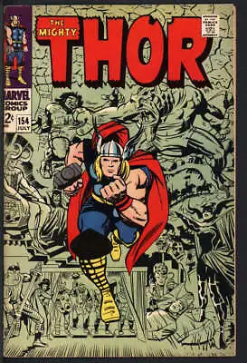 Buy Thor #154 7.0 // Jack Kirby + Vince Colletta Cover Art Marvel 1968 • 72.17£