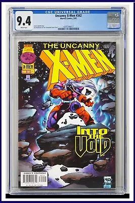 Buy Uncanny X-Men #342 CGC Graded 9.4 Marvel March 1997 White Pages Comic Book. • 61.67£