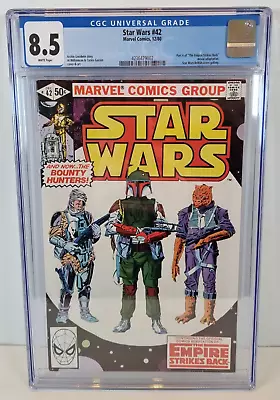 Buy Star Wars Marvel Comic Issue 42 1980 CGC 8.5 White Pages Part 4 Empire Strikes • 400£