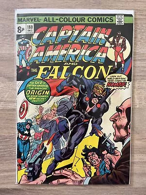 Buy Marvel Comics Captain America And The Falcon #180 1974 1st Appearance Nomad Key • 24.99£