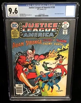 Buy Justice League Of America #138 Cgc 9.6 Nm+ Neal Adams Cover Adam Strange Dc 1977 • 181.76£