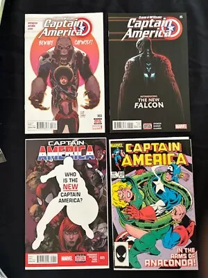 Buy Sam Wilson Captain America 4-Book Lot (Incl. 1st Sam Wilson Cap, 1st Torres) • 43.96£