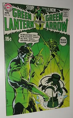 Buy Green Lantern #76 Neal Adams Classic!   Vf 7.5/8.0 White Pages  1970 • 719.45£