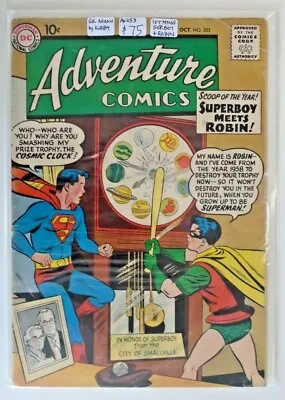 Buy Adventure Comics #253vg/fn - 1st Superboy + Robin Meeting! G=$98 • 60.32£