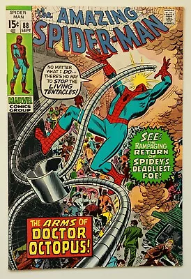 Buy Amazing Spider-Man #88 Sept 1970 Issue Marvel Comics (*see Description*) • 9.99£
