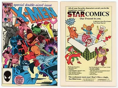 Buy Uncanny X-Men #193 (VF/NM 9.0) 1st App Firestar Special Double Size 1985 Marvel • 16.08£