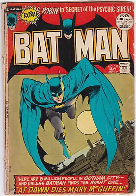 Buy Batman #241 Very Good+ 4.5 Neal Adams Classic Cover Dc Comics 1972 Bronze Age🗝️ • 72.24£