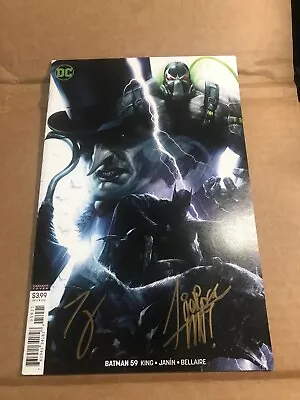 Buy (Signed) Batman #59 Signed By Tom King And Francesco Mattina (DC 2016) • 44.20£