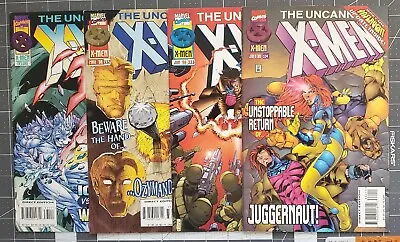Buy Uncanny X-Men #331, 332, 333 And 334 (Marvel, 1996) • 3.16£