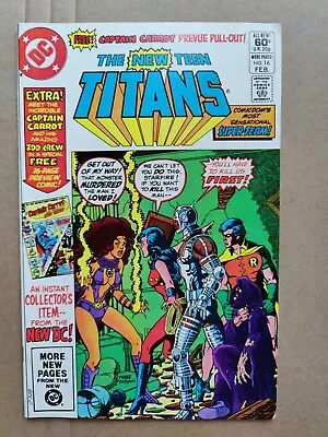 Buy The New Teen Titans #16 Captain Carrot Preview Bronze Age DC FN Midgrade 1982 • 4.80£
